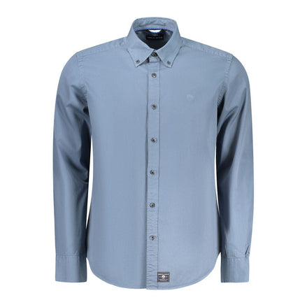 North Sails Blue Cotton Men Shirt North Sails