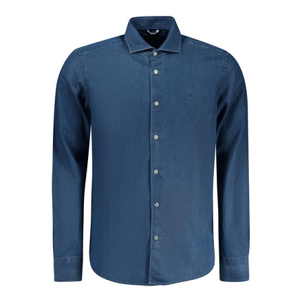 North Sails Blue Cotton Men Shirt North Sails