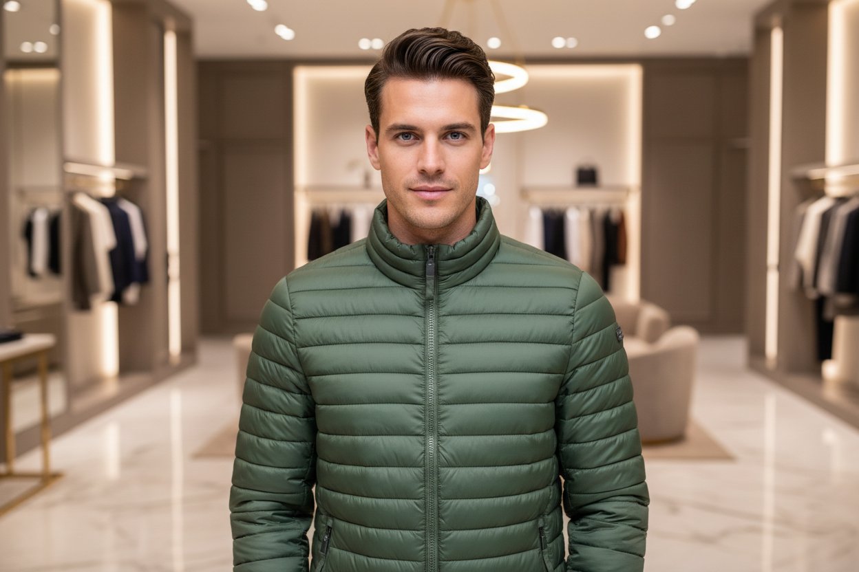 Norwegen 1963 Verde Poliammide Herrenjacke