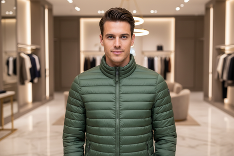 Norwegen 1963 Verde Poliammide Herrenjacke