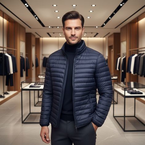 Norwegen 1963 Blu Poliamide Herrenjacke