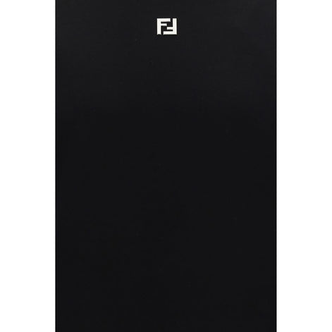 Fendi Black Cotton T-Shirt Fendi