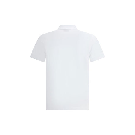 Fendi White Cotton Polo Shirt Fendi