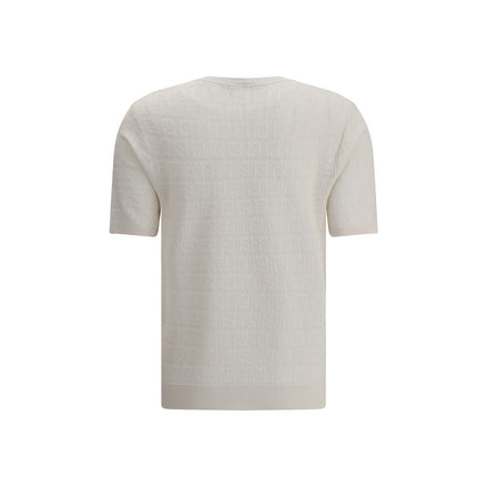 Fendi White Viscose T-Shirt Fendi