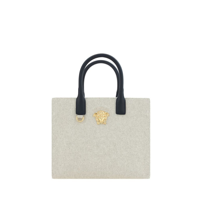 Versace Cream Cotton Shoulder Bag Versace