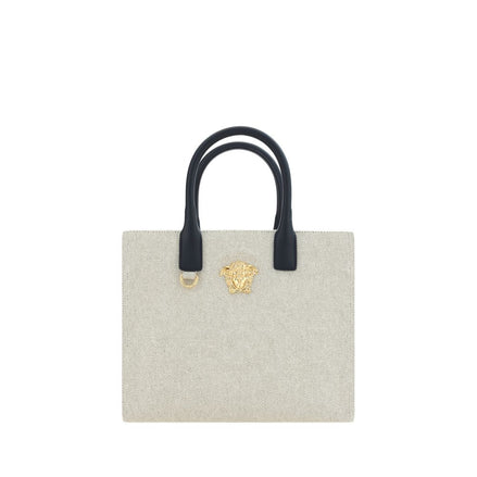 Versace Cream Cotton Shoulder Bag Versace
