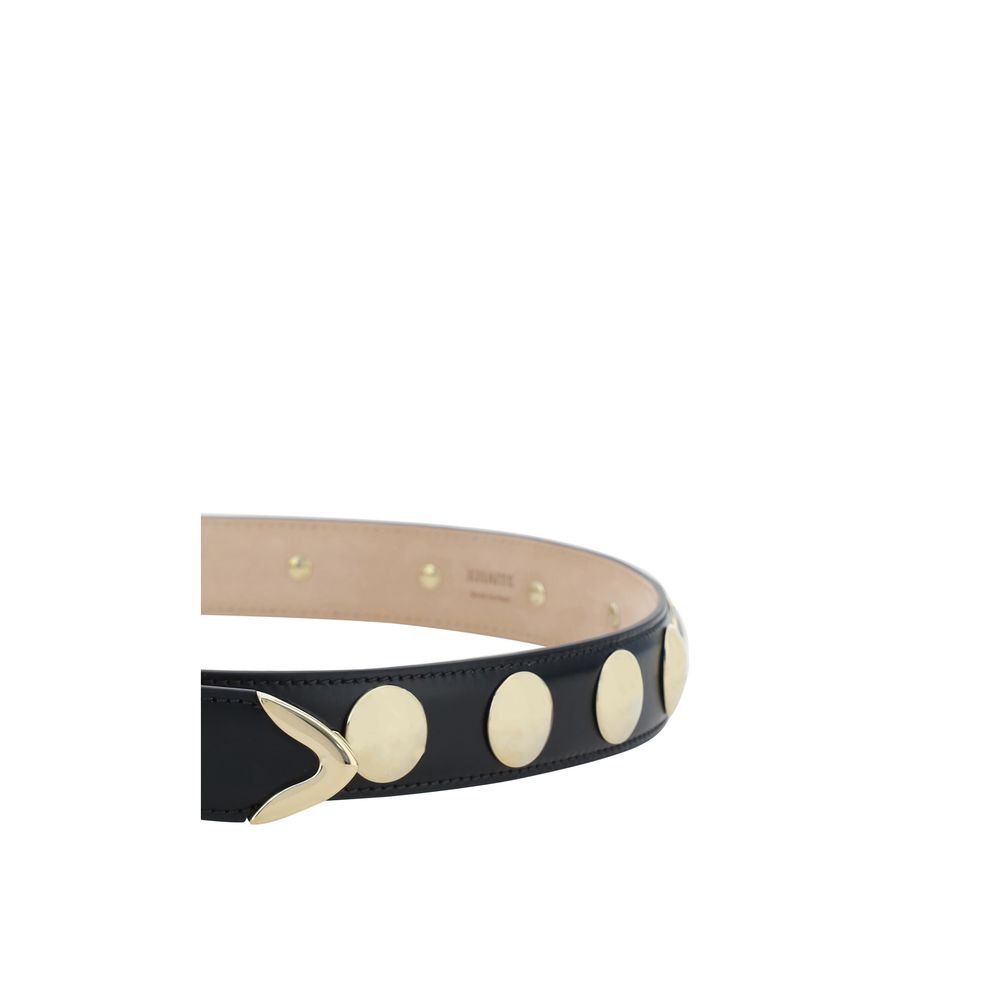 Khaite Black Calf Leather Bos Taurus Belt Khaite