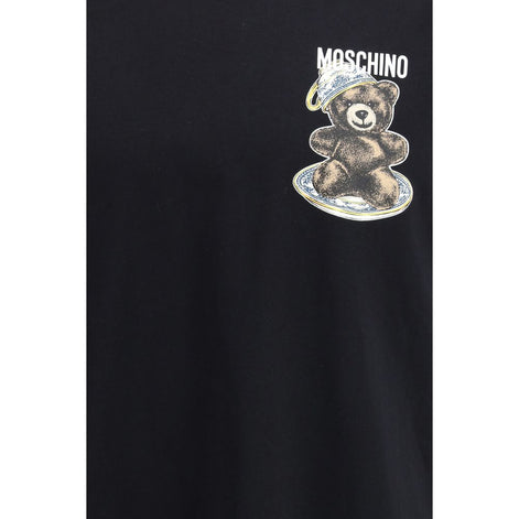 Moschino Black Cotton T-Shirt Moschino