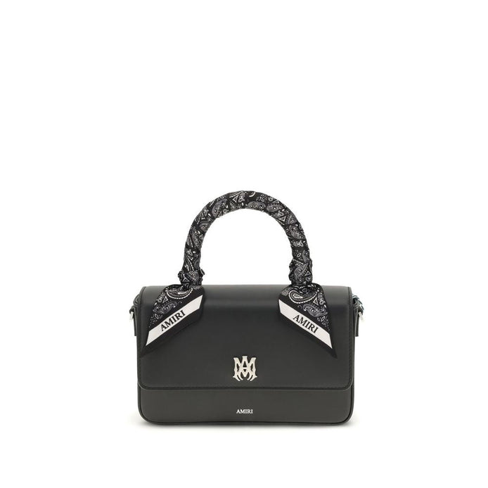 Amiri Black Calf Leather Bos Taurus Shoulder Bag Amiri