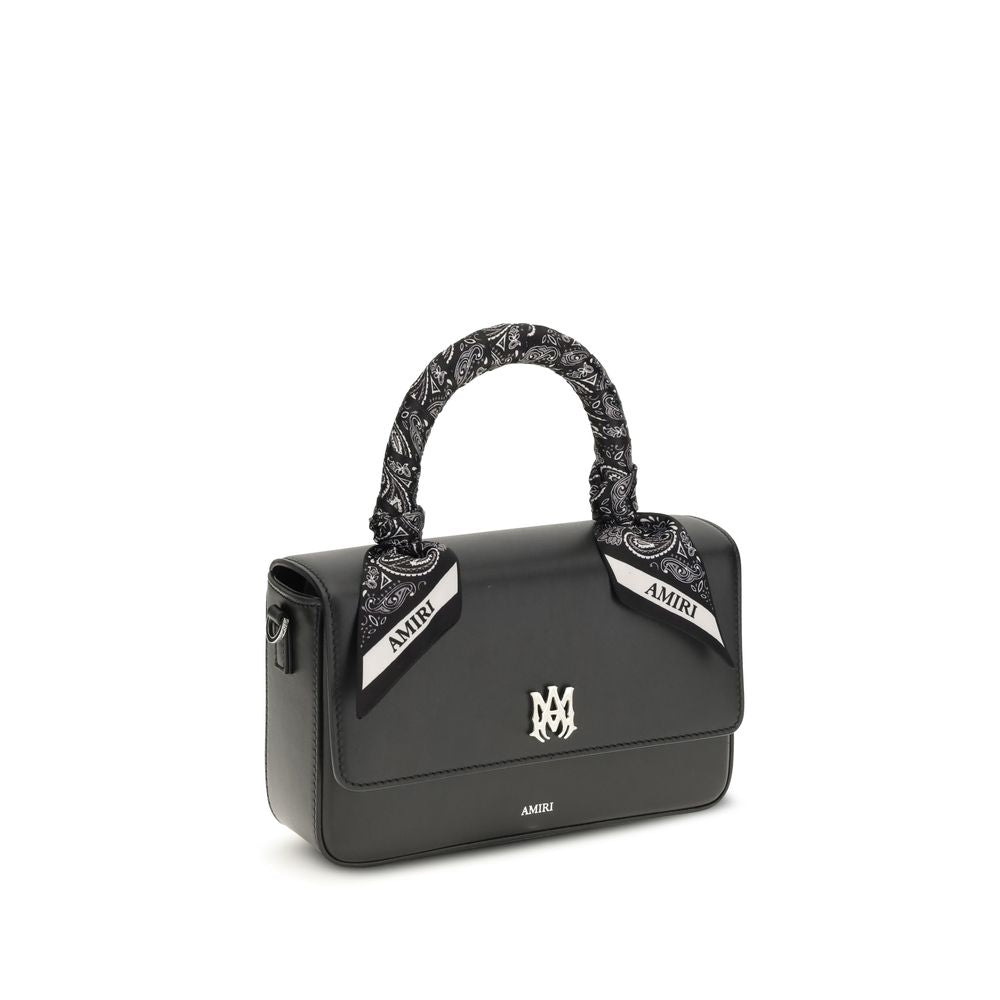 Amiri Black Calf Leather Bos Taurus Shoulder Bag Amiri