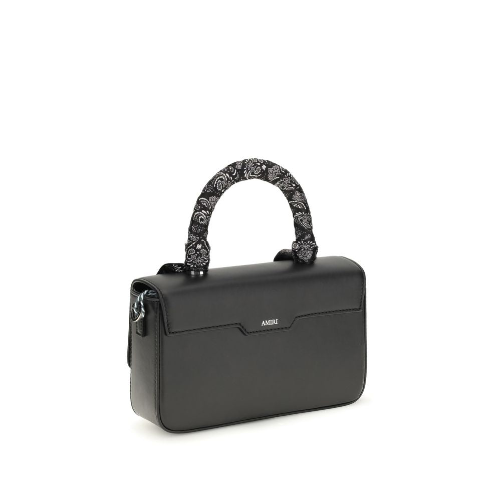 Amiri Black Calf Leather Bos Taurus Shoulder Bag Amiri