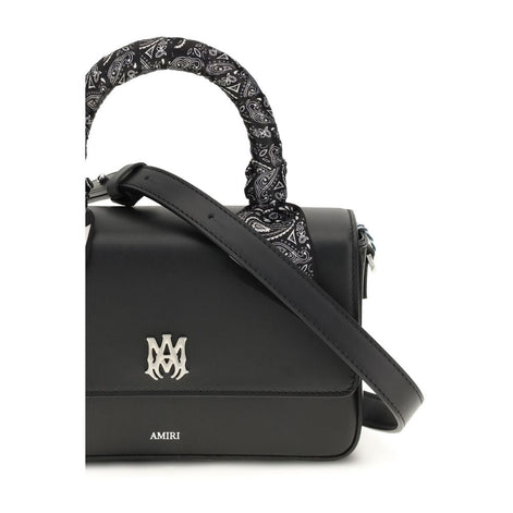 Amiri Black Calf Leather Bos Taurus Shoulder Bag Amiri