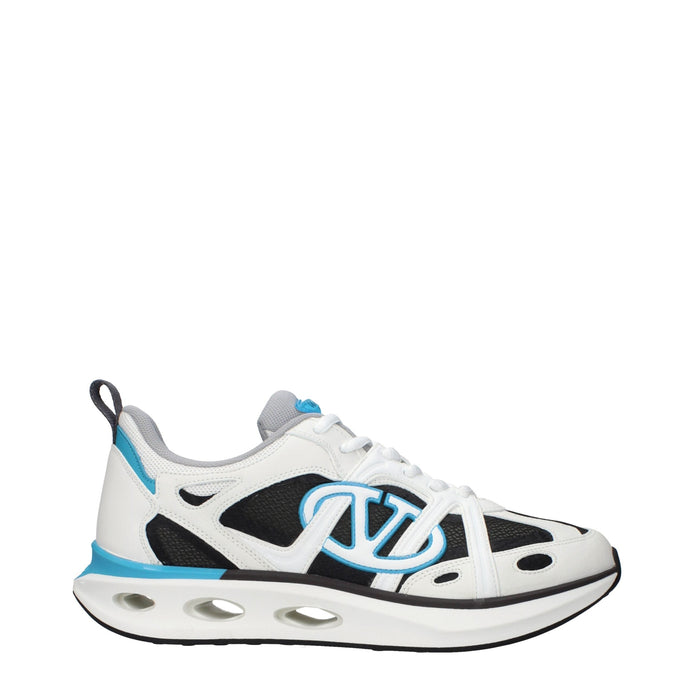 Valentino Garavani White Fabric Athletic Sneakers Valentino Garavani