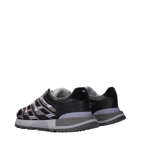 Maison Margiela Black Fabric Athletic Sneakers Maison Margiela