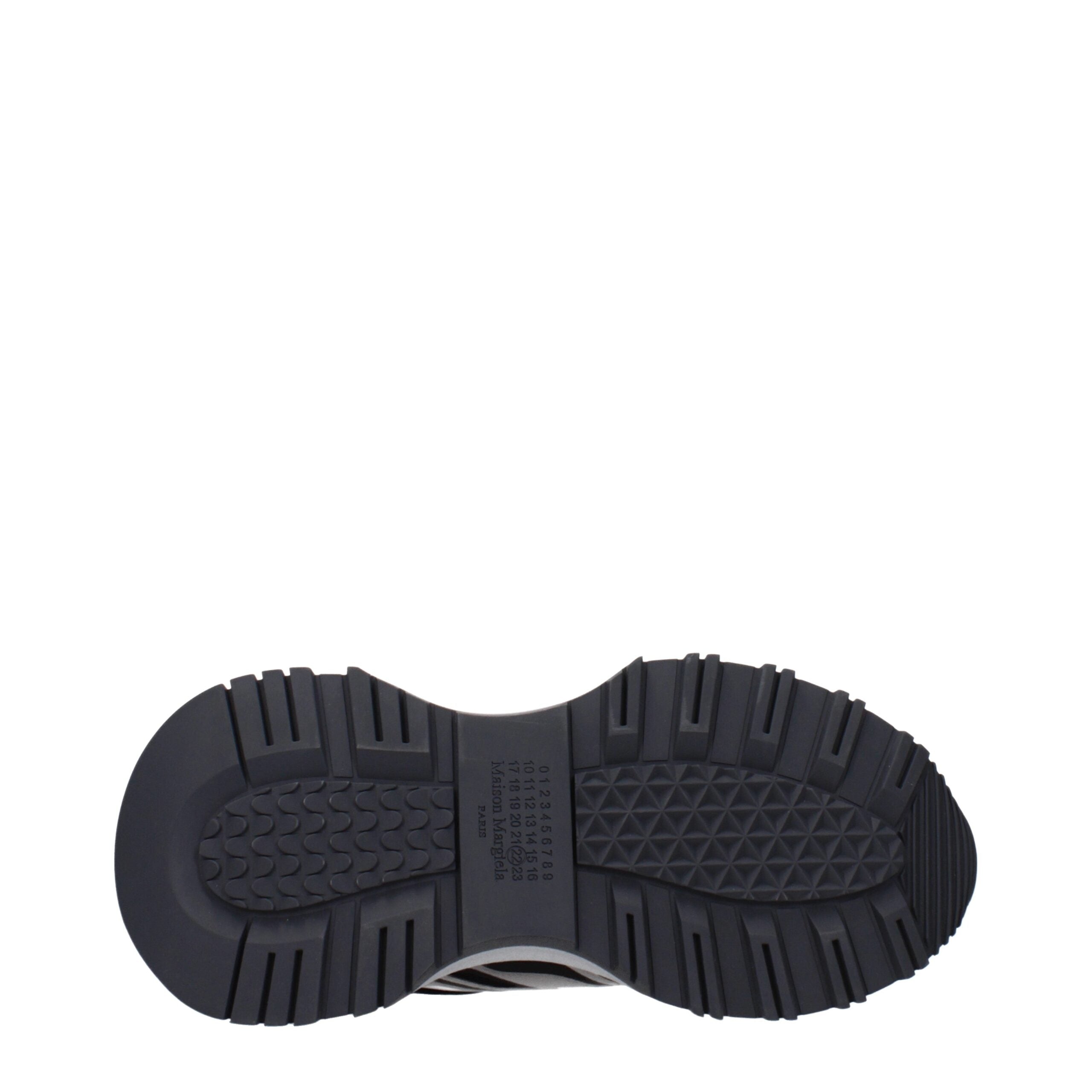 Maison Margiela Black Fabric Athletic Sneakers Maison Margiela