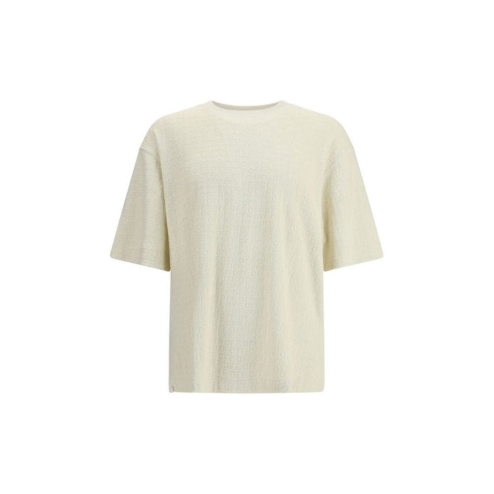 Off-White Cream Cotton T-Shirt Off-White
