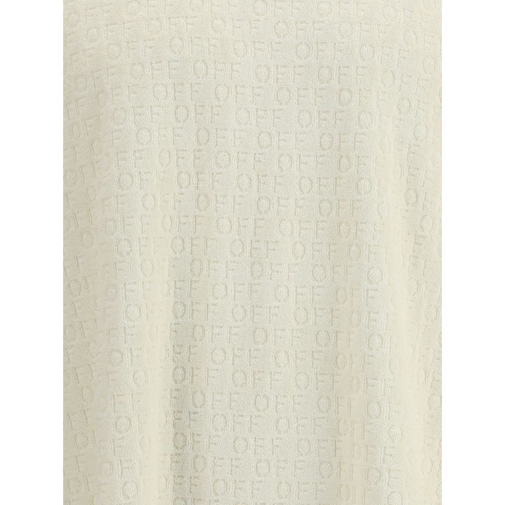 Off-White Cream Cotton T-Shirt Off-White