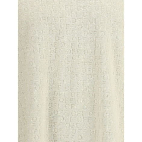 Off-White Cream Cotton T-Shirt Off-White