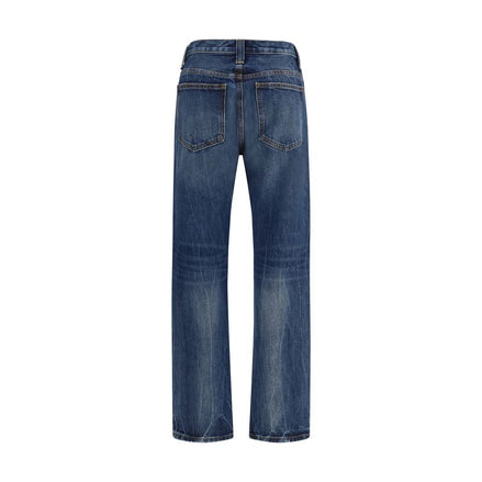 Khaite Blue Cotton High-Waisted Jean Khaite