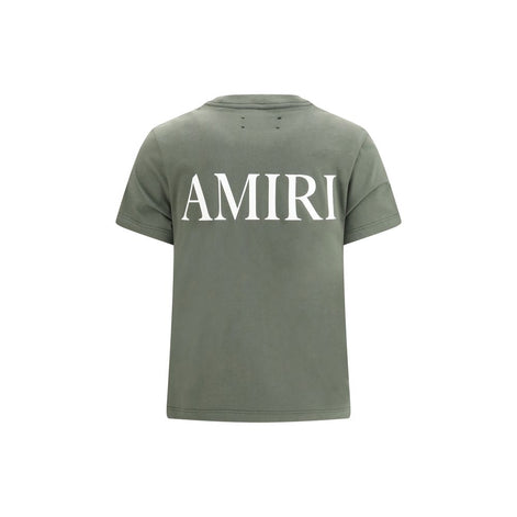 Amiri Green Cotton T-Shirt Amiri