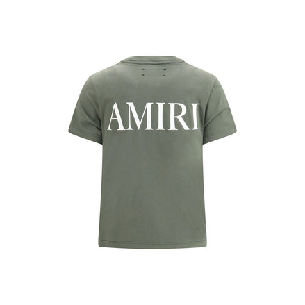 Amiri Green Cotton T-Shirt Amiri