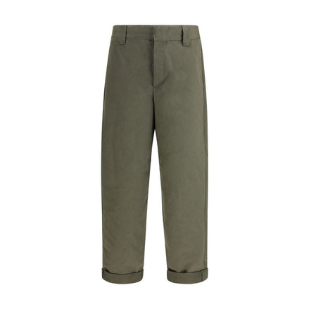Golden Goose Green Cotton Chino Pants Golden Goose
