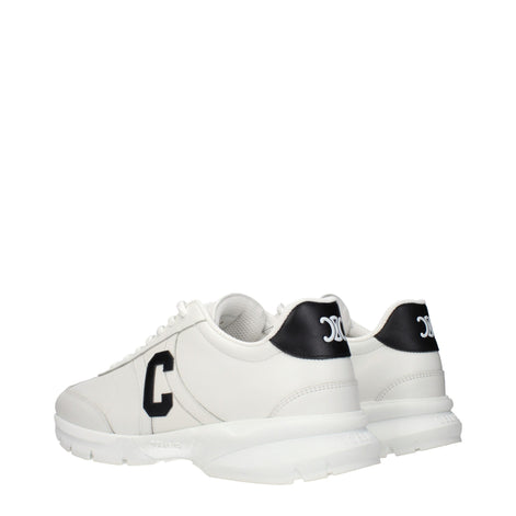 Celine White Leather Athletic Sneakers Celine