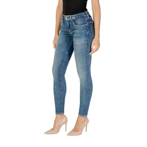 Guess Blue Cotton Skinny Jeans Guess