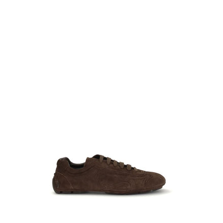 Prada Brown Calf Leather Bos Taurus Sneakers Prada