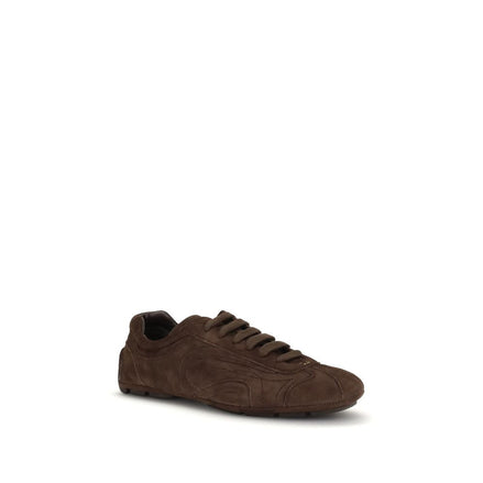 Prada Brown Calf Leather Bos Taurus Sneakers Prada