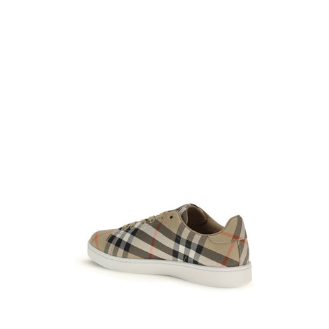 Burberry Beige Cotton Low Top Sneakers Burberry