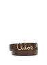 Chloé Brown Calf Leather Bos Taurus Regular Belt Chloé
