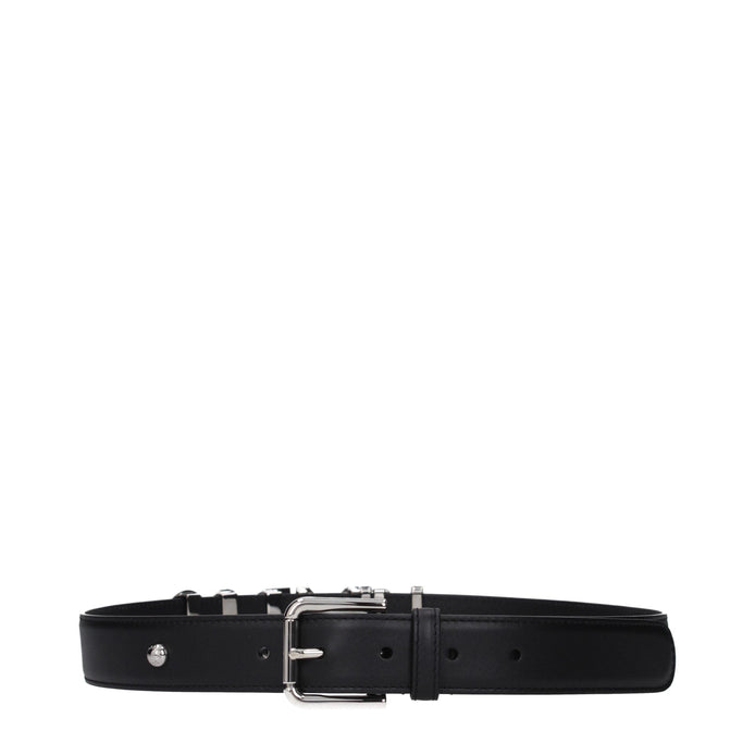 Dolce & Gabbana Black Leather Regular Belt Dolce & Gabbana