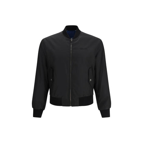 Versace Black Polyamide Bomber Versace