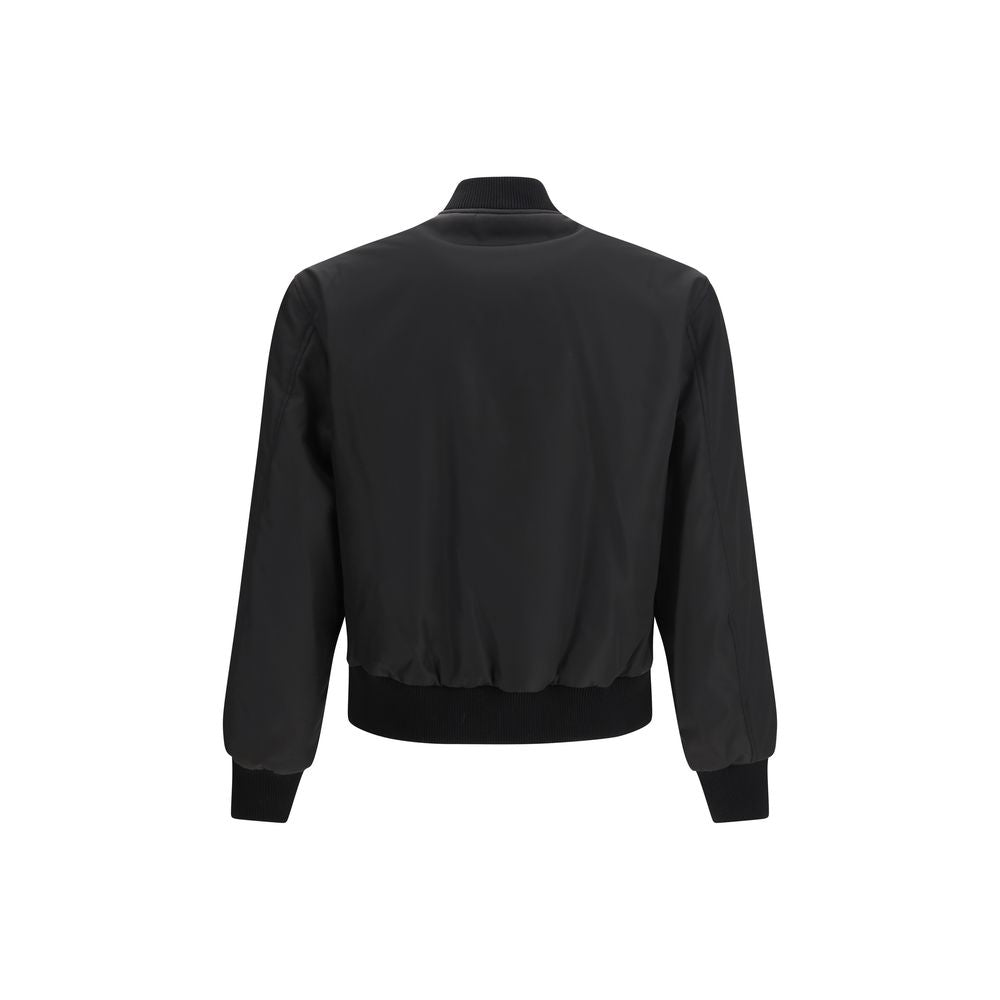 Versace Black Polyamide Bomber Versace