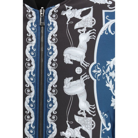 Versace Black Polyamide Bomber Versace