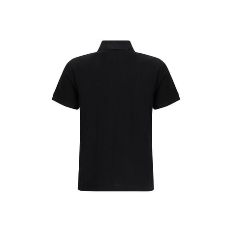 Fendi Black Cotton Polo Shirt Fendi
