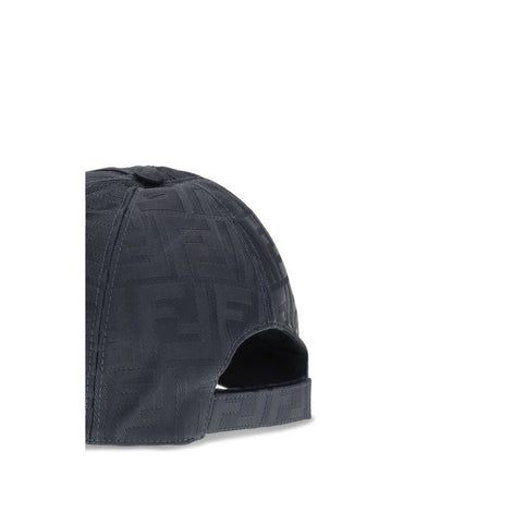 Fendi Blue Polyamide Cap (Baseball Hat) Fendi