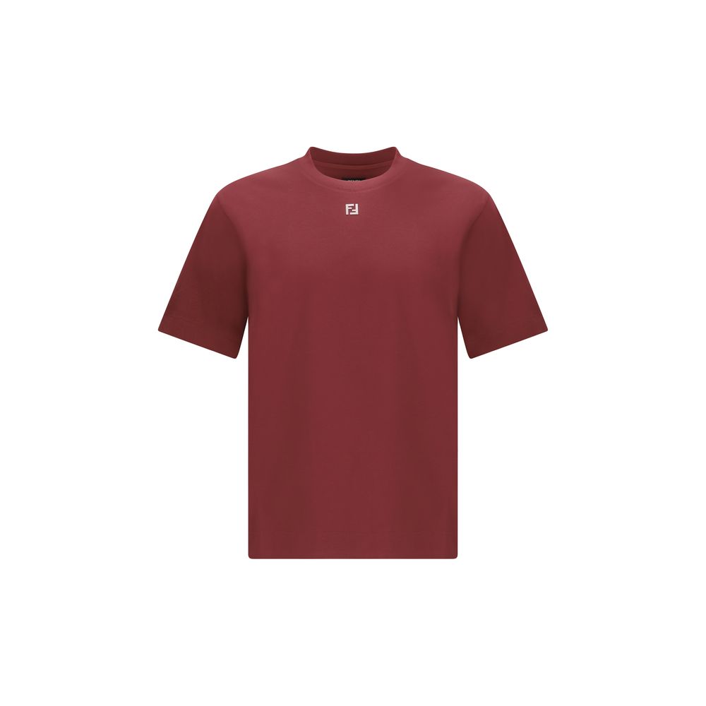 Fendi Bordeaux Cotton T-Shirt Fendi