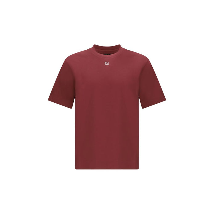 Fendi Bordeaux Cotton T-Shirt Fendi