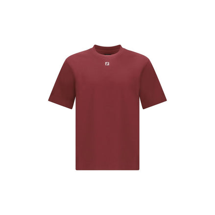 Fendi Bordeaux Cotton T-Shirt Fendi