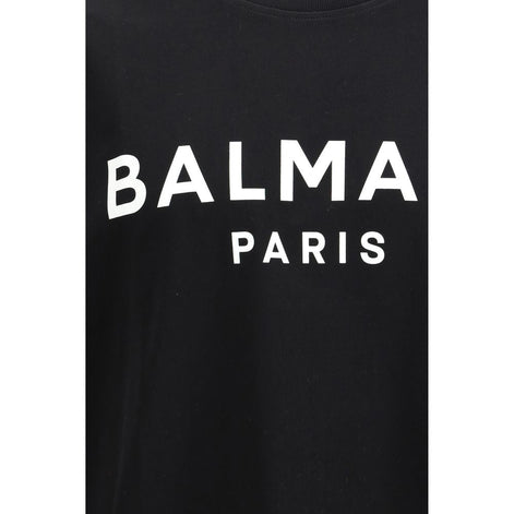 Balmain Black Cotton T-Shirt Balmain