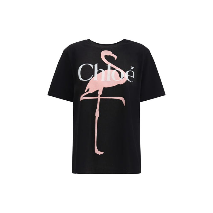 Chloé Black Cotton T-Shirt Chloé