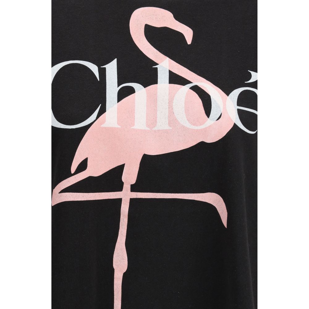 Chloé Black Cotton T-Shirt Chloé