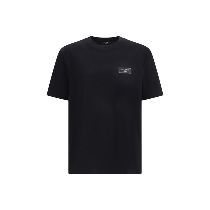 Balmain Black Cotton T-Shirt Balmain