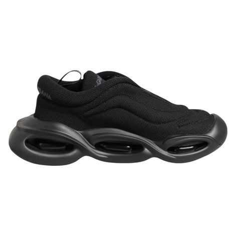 Baskets basses noires Dolce &amp; Gabbana à enfiler, style vague
