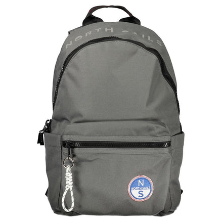 North Sails Grigio Polyester Men Backpack North Sails