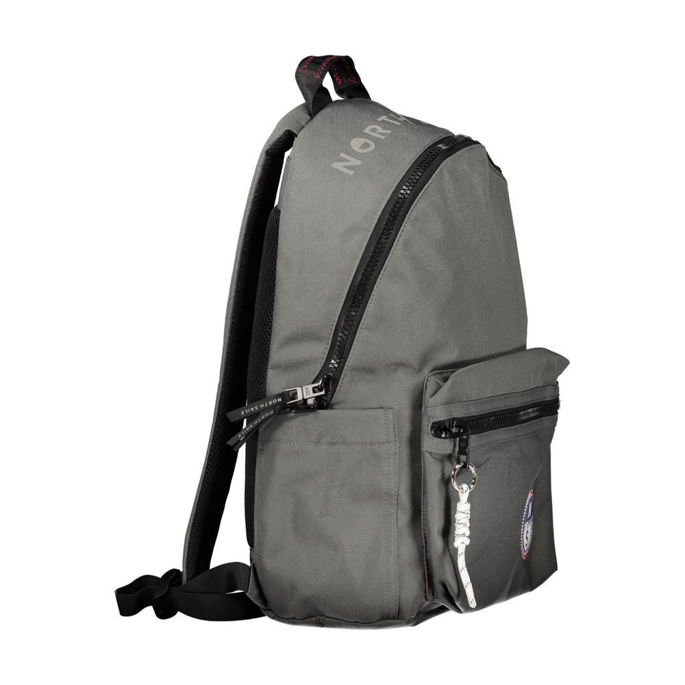 North Sails Grigio Polyester Men Backpack North Sails