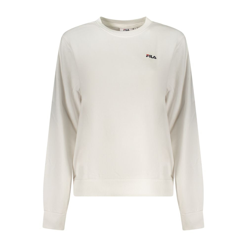 Fila White Cotton Women Sweatshirt Fila