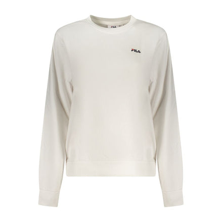 Fila White Cotton Women Sweatshirt Fila
